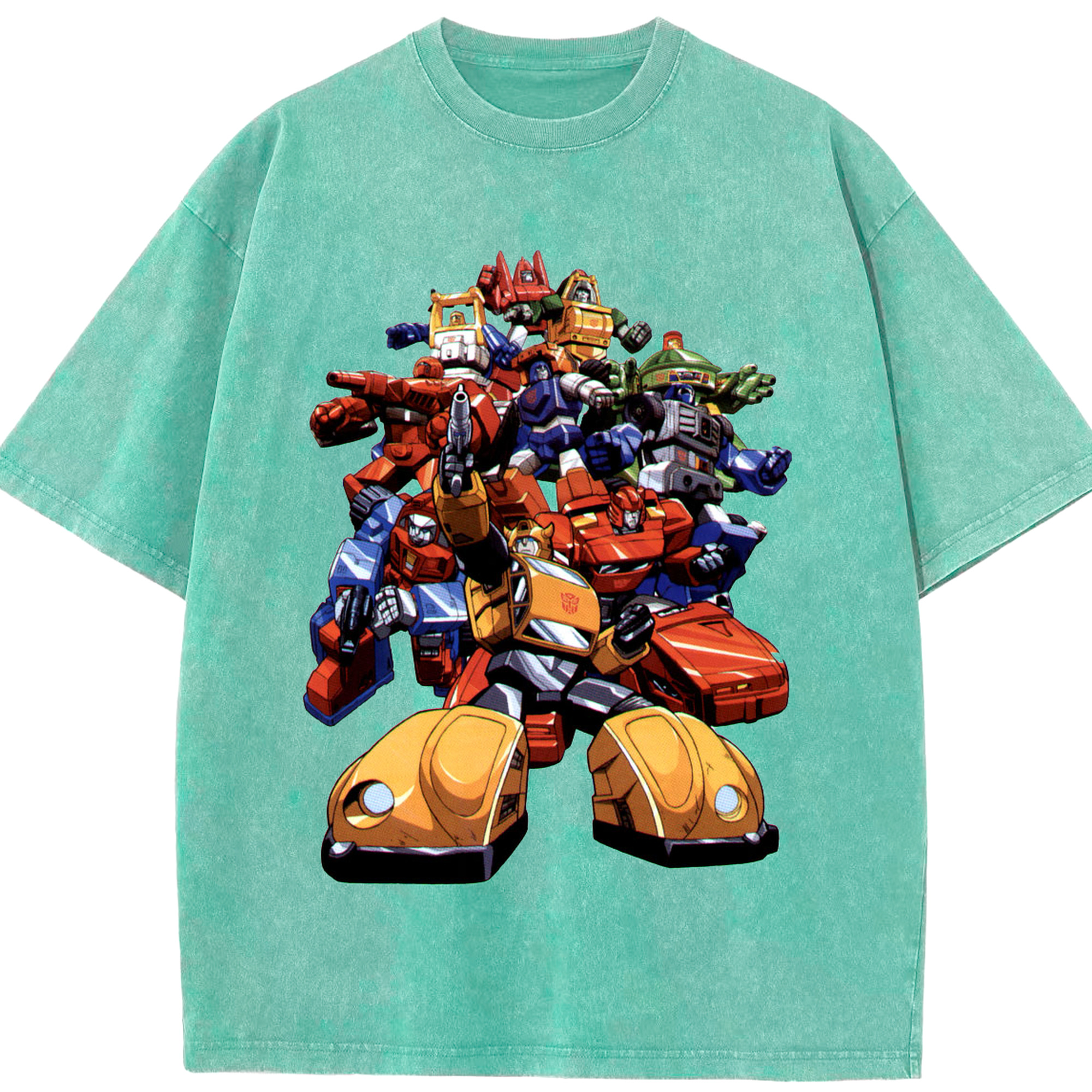 （画像用）  綿100% ヴィンテージ風 半袖Tシャツ（フロントプリント）